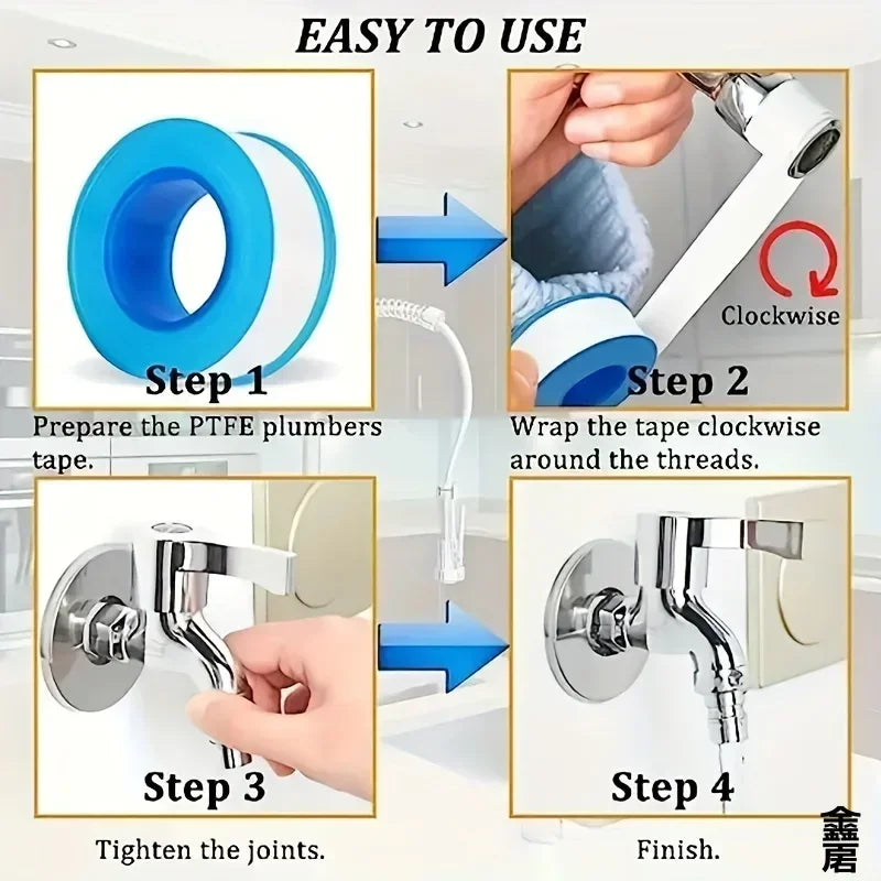 10PCS Thread Seal Tape – Waterproof Leak Repair Plumbing Tape