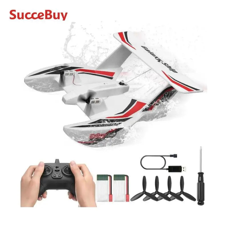 SucceBuy EPP Foam RC Plane 2.4G 3CH Glider – Sea & Land Flying