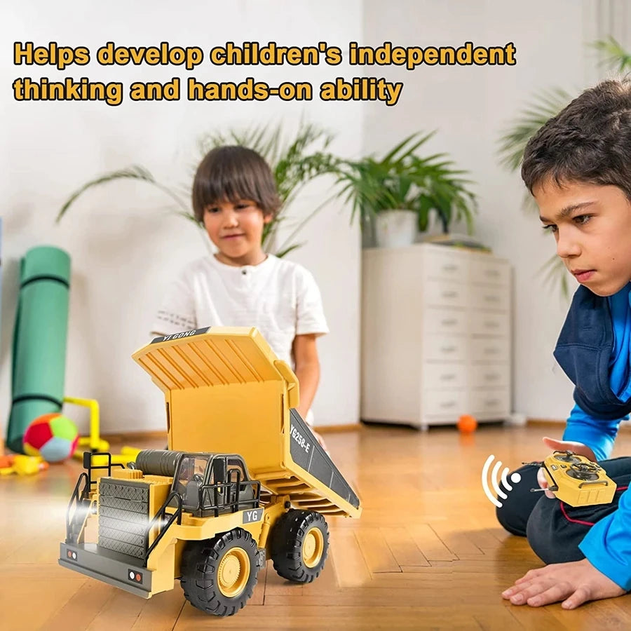 4WD RC Excavator Dump Truck Bulldozer Toy – Construction Vehicle