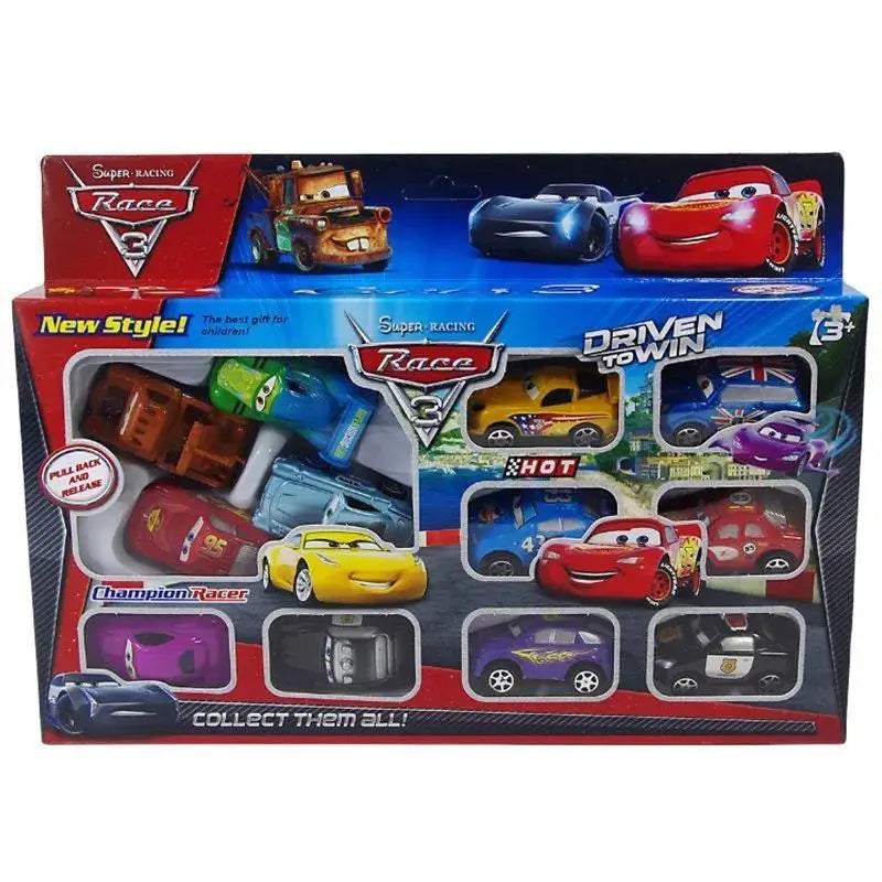 12pcs Disney Pixar Cars Toy Set – Lightning McQueen, Jackson Storm, Mater PVC Model Cars