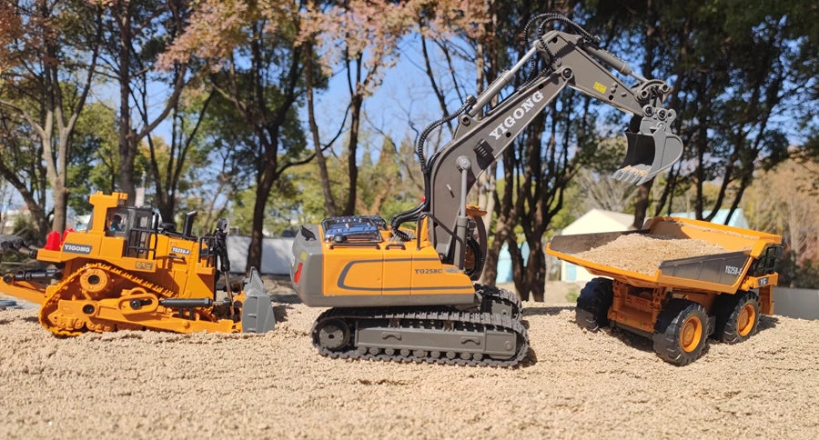 4WD RC Excavator Dump Truck Bulldozer Toy – Construction Vehicle