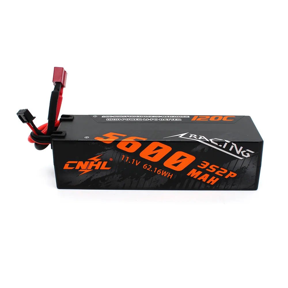 CNHL Lipo Battery 3S/4S 5600-8000mAh 11.1V/14.8V Hard Case with T EC5 Plug