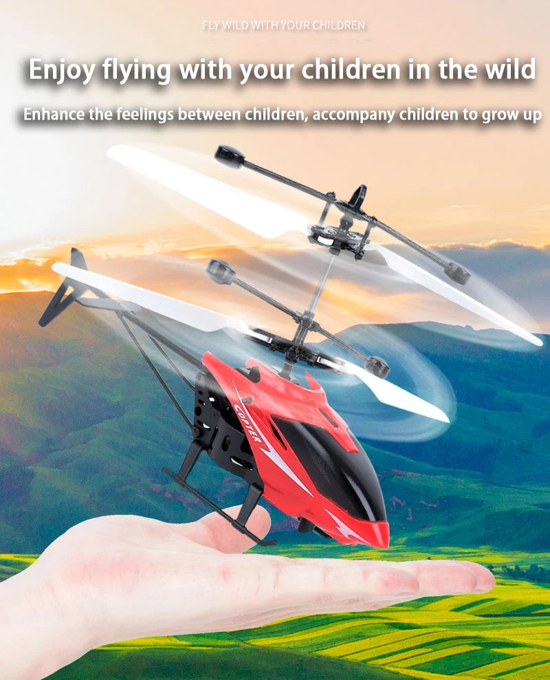 Mini RC Drone – Rechargeable, Safe & Fall-Resistant (No Battery)