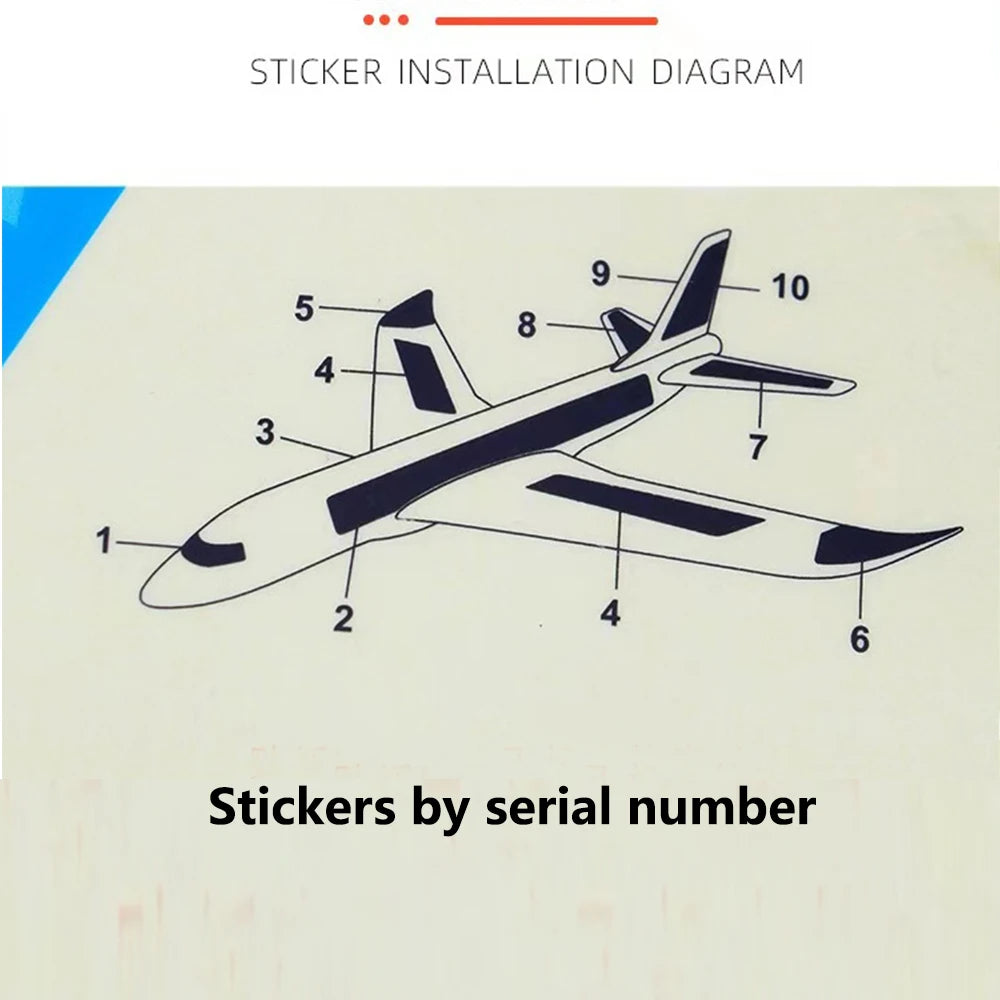 Large Foam Glider Plane – 36/48cm Hand-Throw EPP Airplane