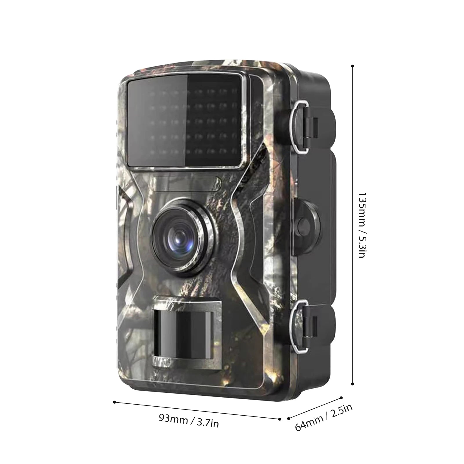 1080P 16MP Trail Camera with LCD, Night Vision & Waterproof