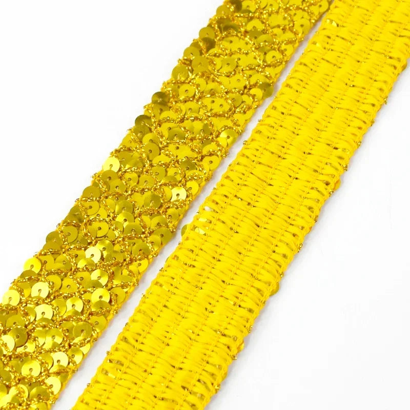 2–10M Sequin Ribbon Lace Trim – DIY Sewing & Wedding Decor