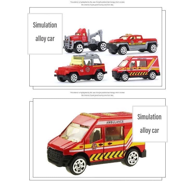 10-in-1 Construction Truck Toy Set – Die-Cast Vehicles for Kids