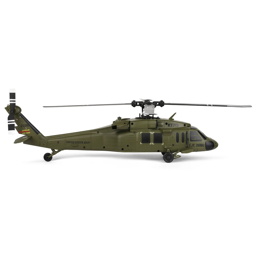 WLtoys K170 RC Helicopter Black Hawk 4CH Dual Brushless