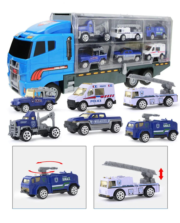 10-in-1 Construction Truck Toy Set – Die-Cast Vehicles for Kids