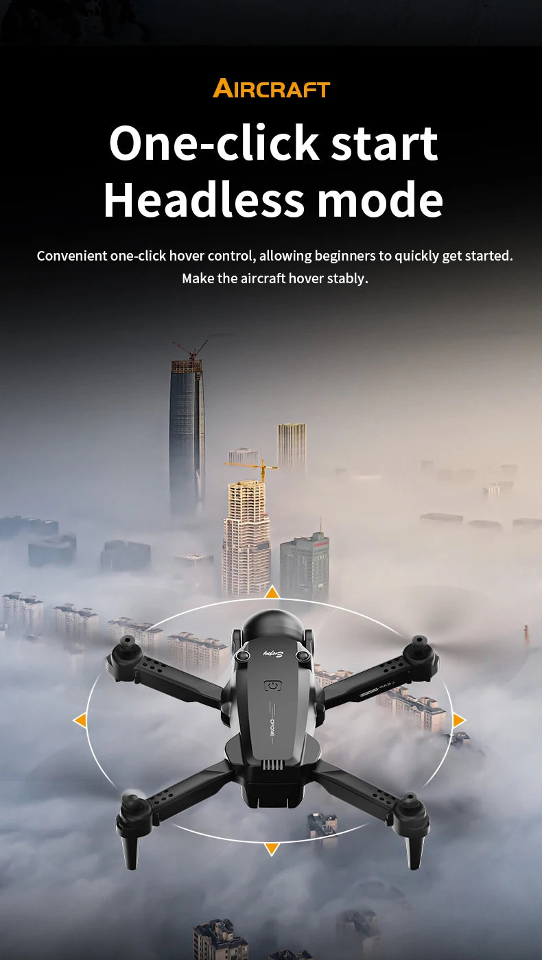 H20 Foldable RC Drone – Four-Axis Flying Toy with Dual Lens & Optical Flow Hover