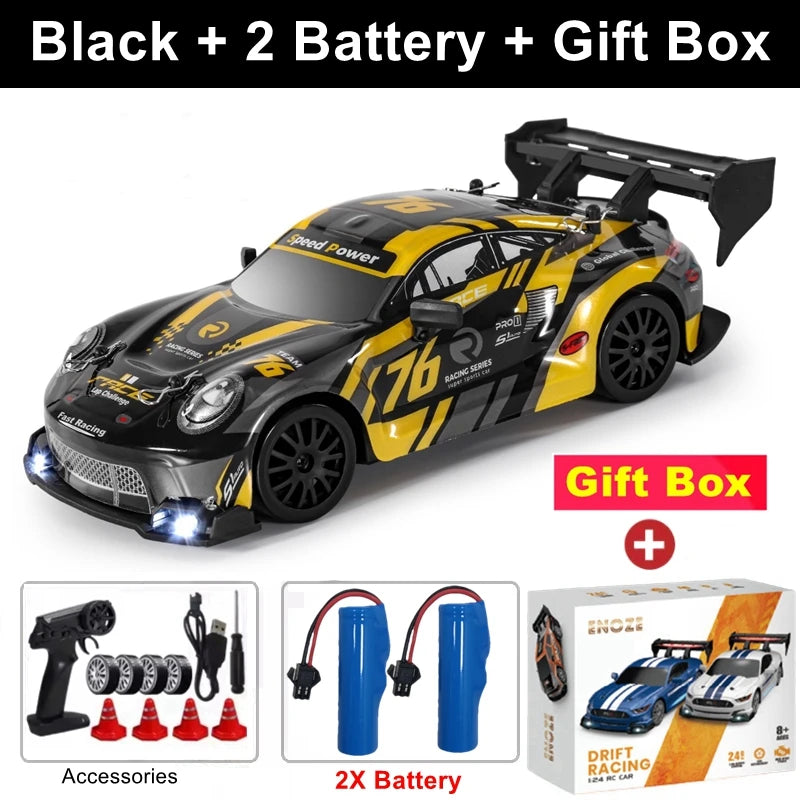 4WD RC Drift Car with LED – High Speed Racing RTR