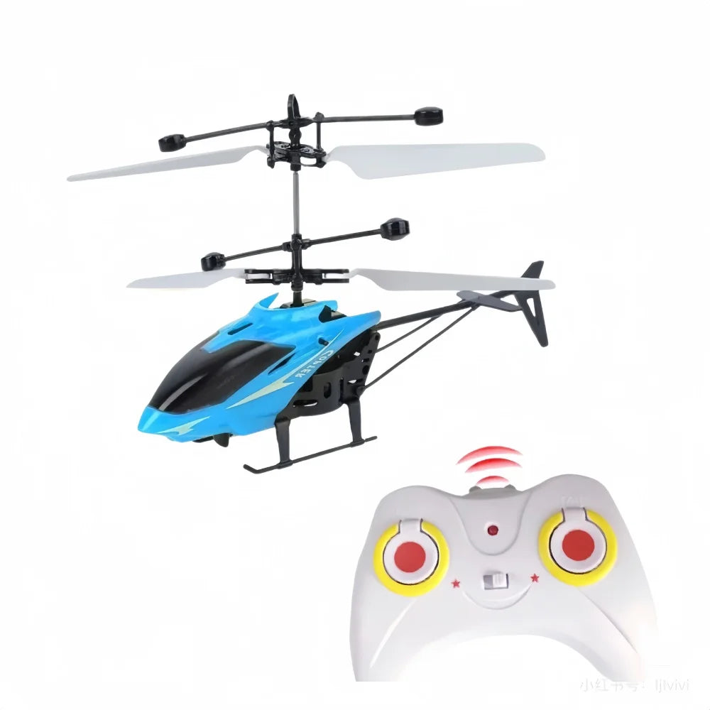 Mini 2-Channel RC Drone – Rechargeable & Anti-Fall