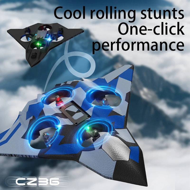 CZ36 Foam RC Glider Plane – Stunt Throw & Fly Toy