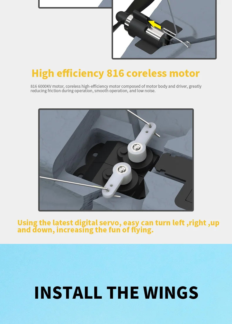 2024 F22S RC Airplane 2.4G 4CH Raptor Jet with LED & Gyro