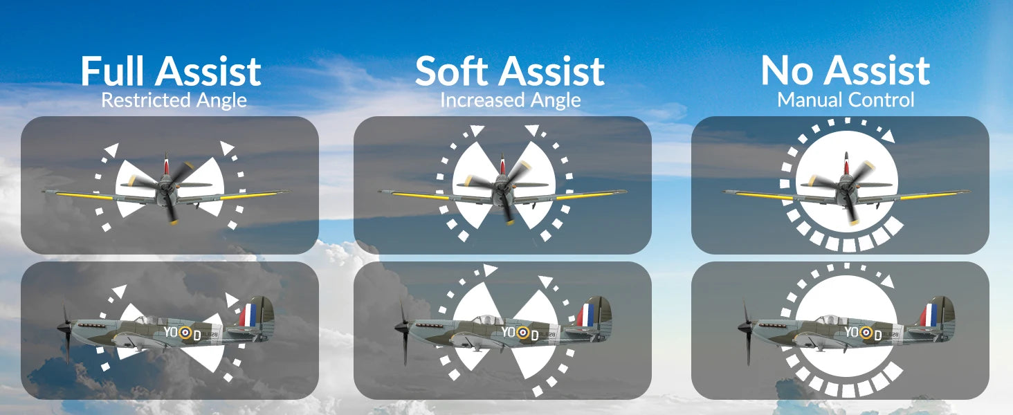 Volantex Spitfire RC Plane 2.4G 4CH Warbird – 400mm RTF