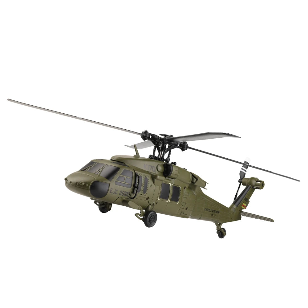 WLtoys K170 RC Helicopter Black Hawk 4CH Dual Brushless