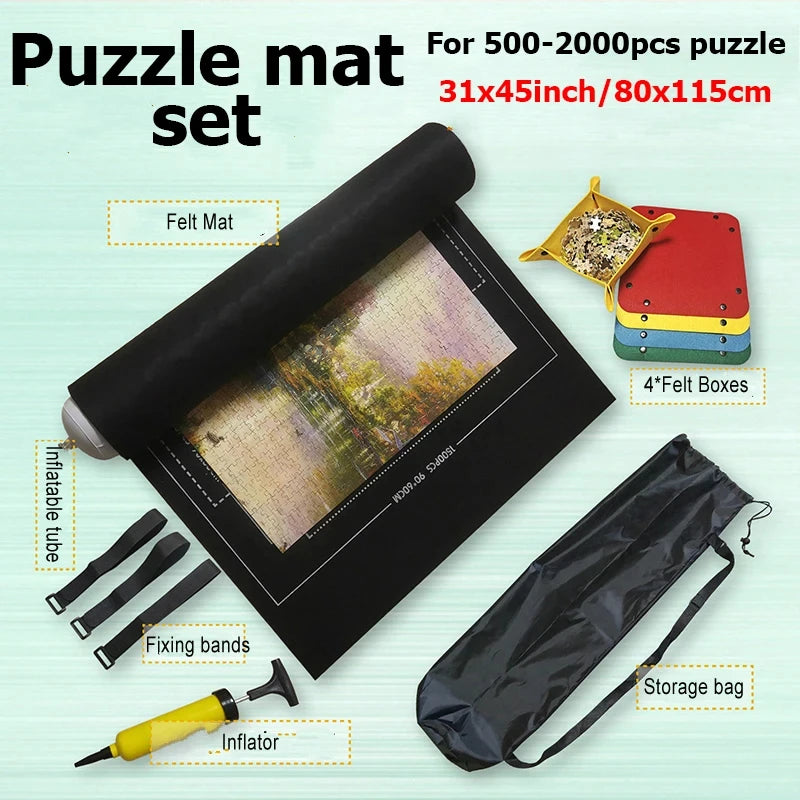Puzzle Storage Mat – Roll-Up Bag for 1000–3000 Piece Puzzles
