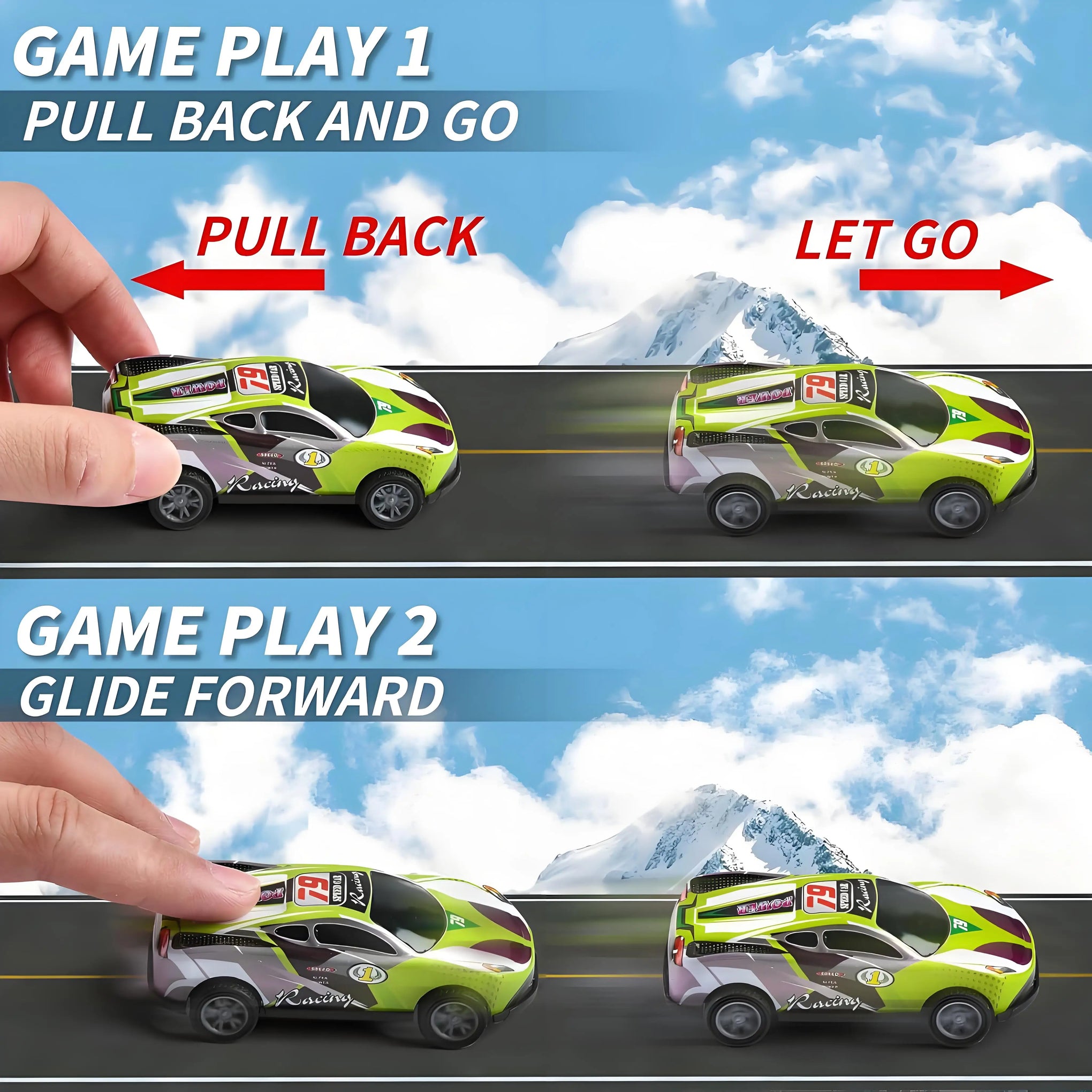 50-Pack Pull-Back Mini Cars – 1:64 Scale Metal Race Vehicles for Kids