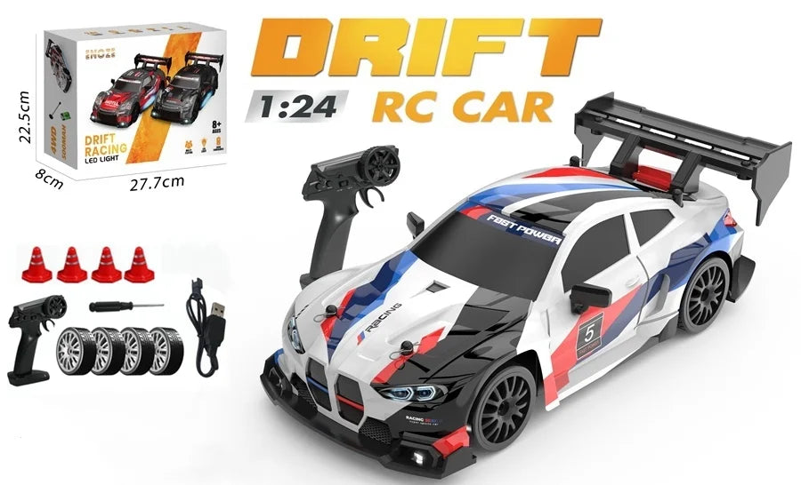 4WD RC Drift Car with LED – High Speed Racing RTR
