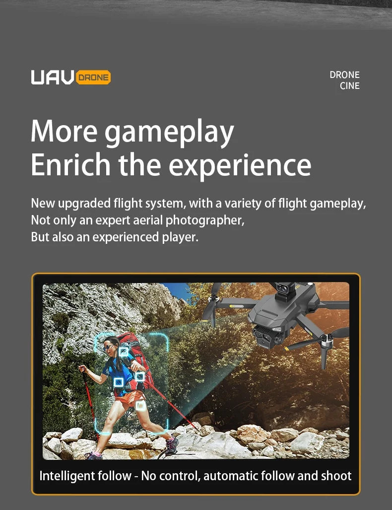 UVA P20 Drone – 8K HD Camera, 3-Axis Gimbal GPS Quadcopter