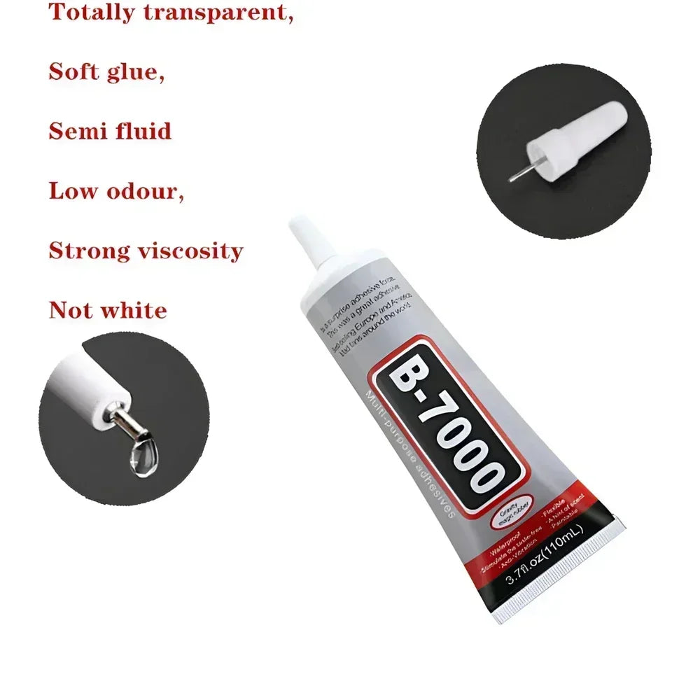 B-7000 Clear Adhesive Glue with Precision Tip (15ml/50ml/110ml)