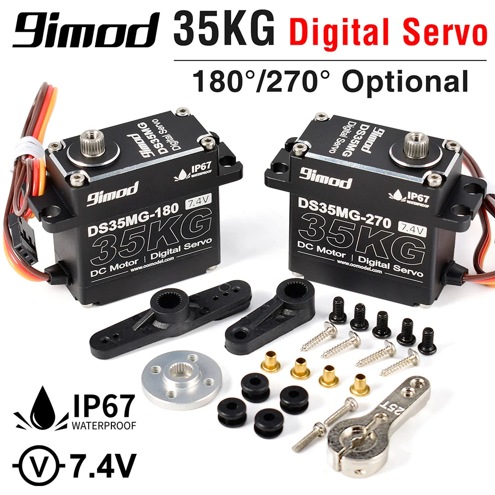 9imod DS35MG 35KG Waterproof Metal Gear Servo for 1/8 1/10 RC Cars