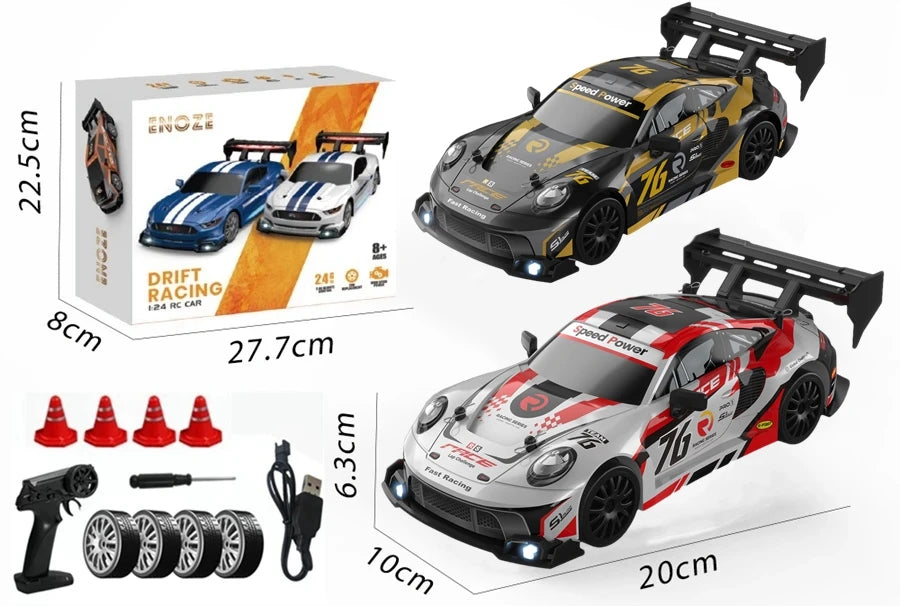 4WD RC Drift Car with LED – High Speed Racing RTR