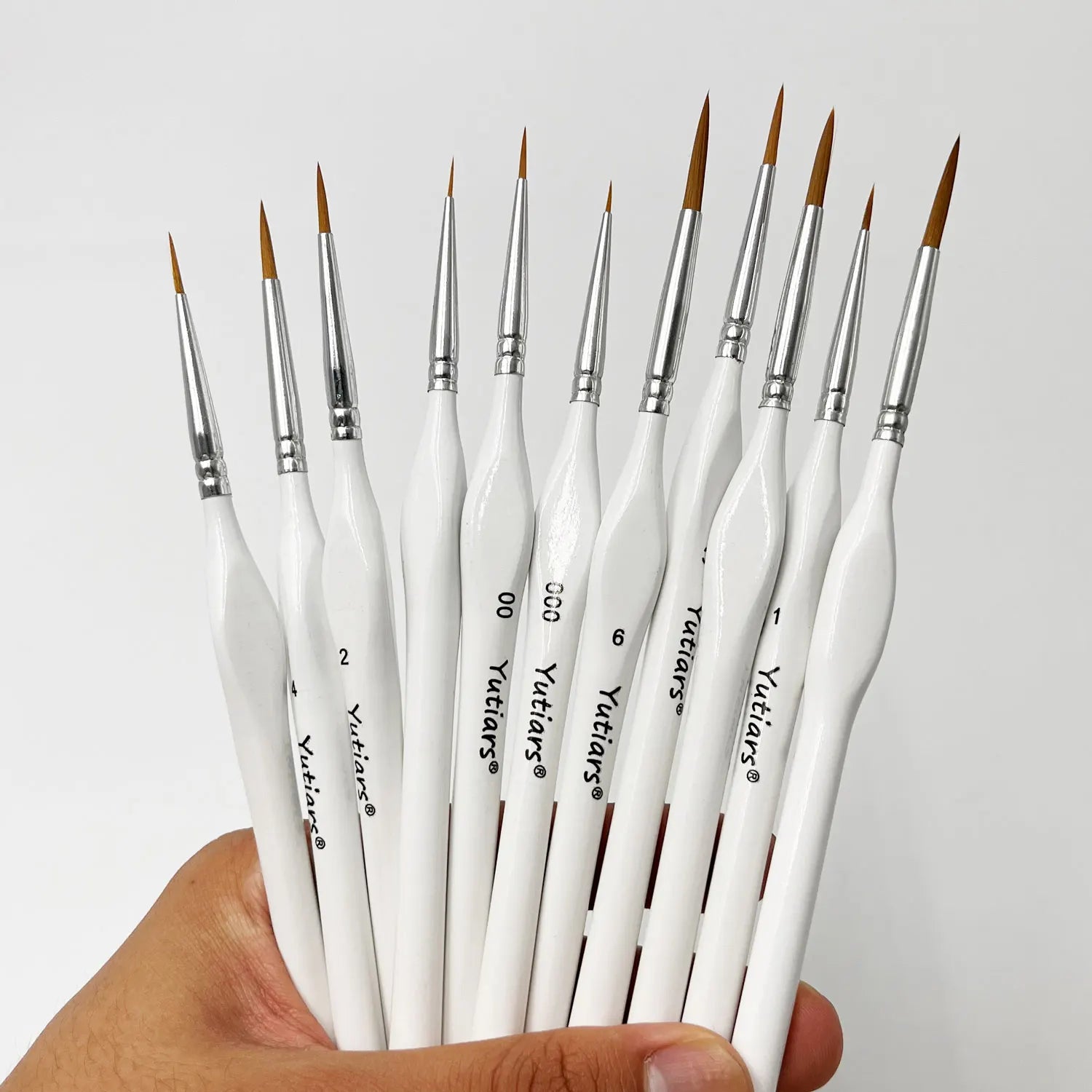 Yutiars 11-Piece Miniature Detail Paint Brush Set – Fine Art Brushes