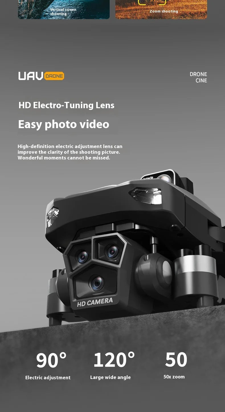 UVA P20 Drone – 8K HD Camera, 3-Axis Gimbal GPS Quadcopter