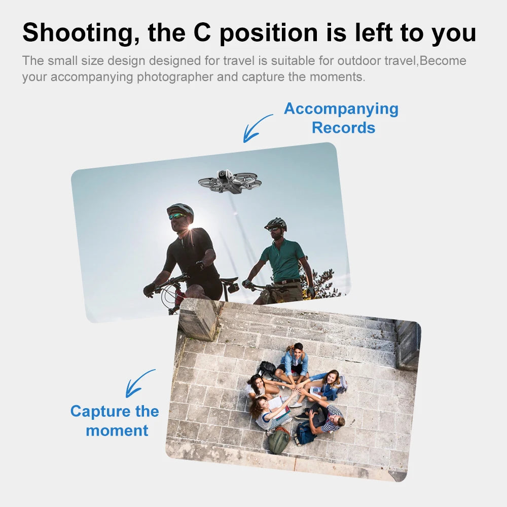 V666 Mini Drone 4K HD Camera FPV Quadcopter with Screen