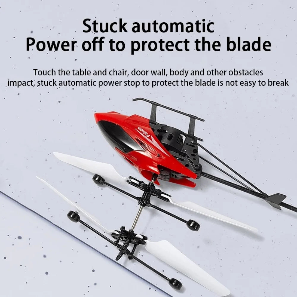 Mini 2-Channel RC Drone – Rechargeable & Anti-Fall