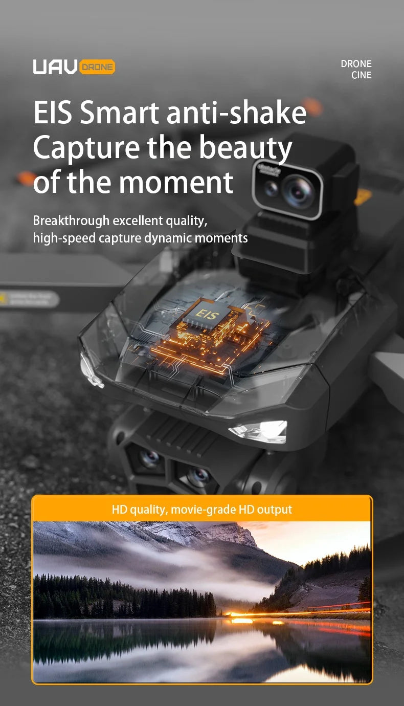 UVA P20 Drone – 8K HD Camera, 3-Axis Gimbal GPS Quadcopter