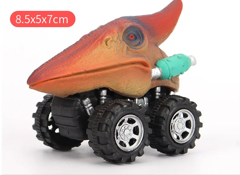Dinosaur Pull-Back Mini Monster Trucks – Toy Car Set for Kids