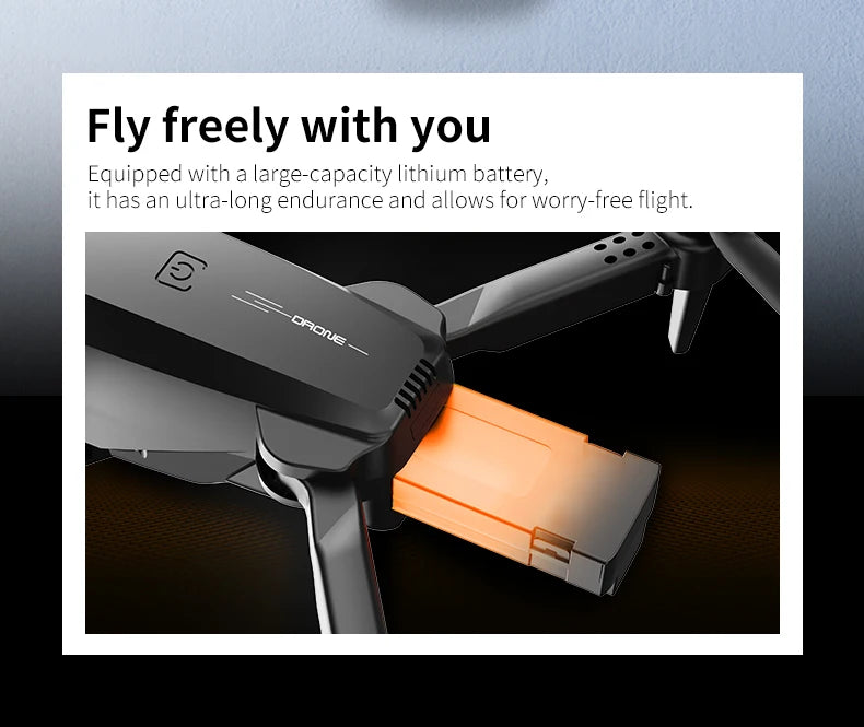 H20 Foldable RC Drone – Four-Axis Flying Toy with Dual Lens & Optical Flow Hover