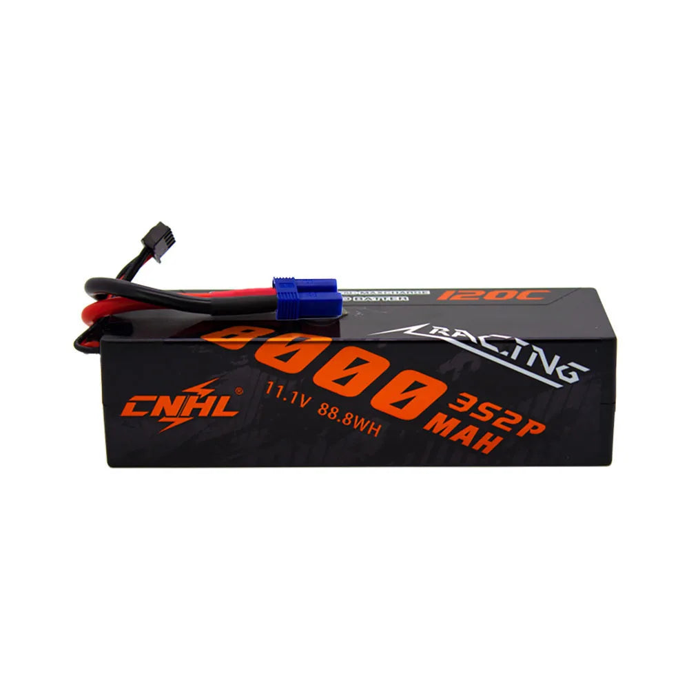 CNHL Lipo Battery 3S/4S 5600-8000mAh 11.1V/14.8V Hard Case with T EC5 Plug