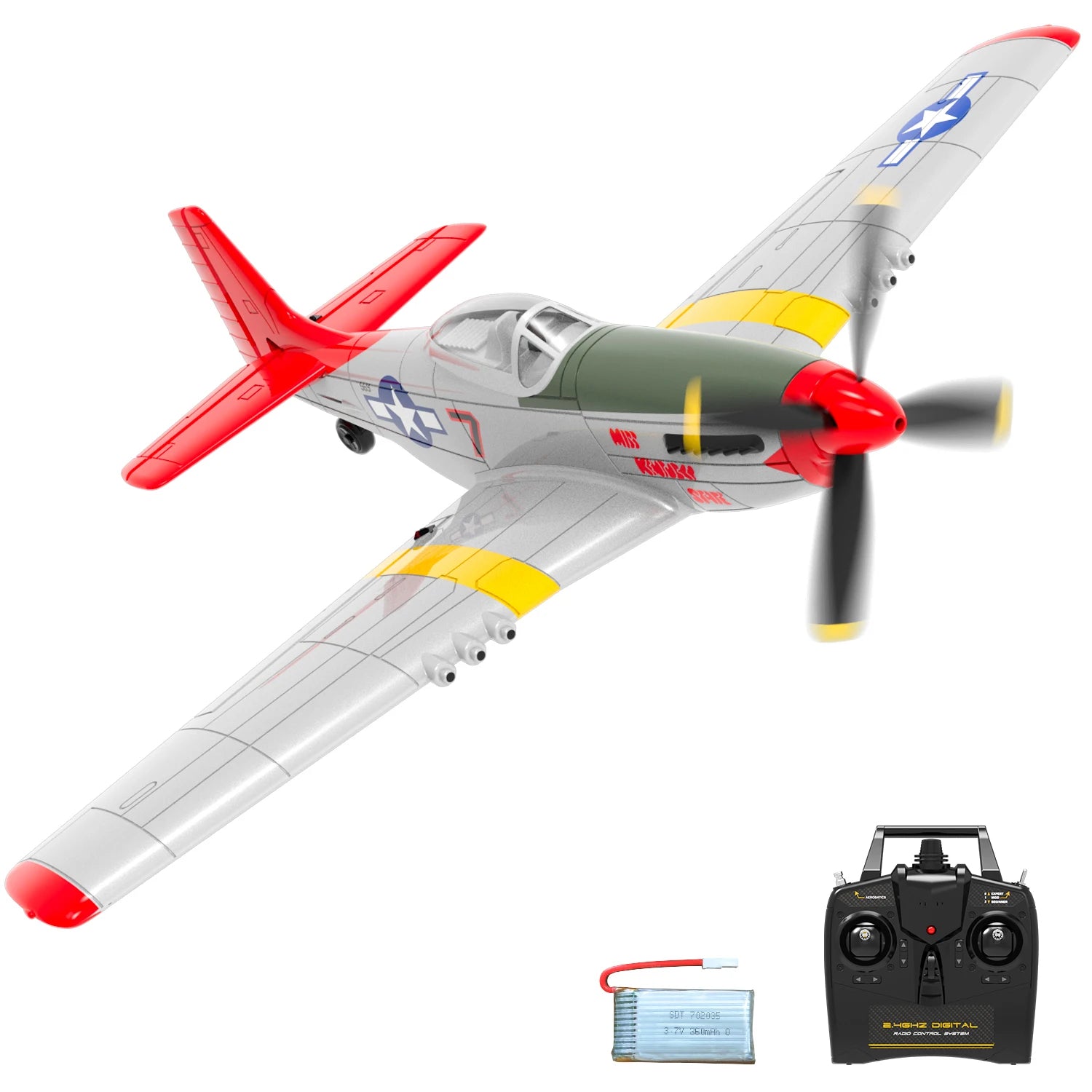 Volantex Spitfire RC Plane 2.4G 4CH Warbird – 400mm RTF