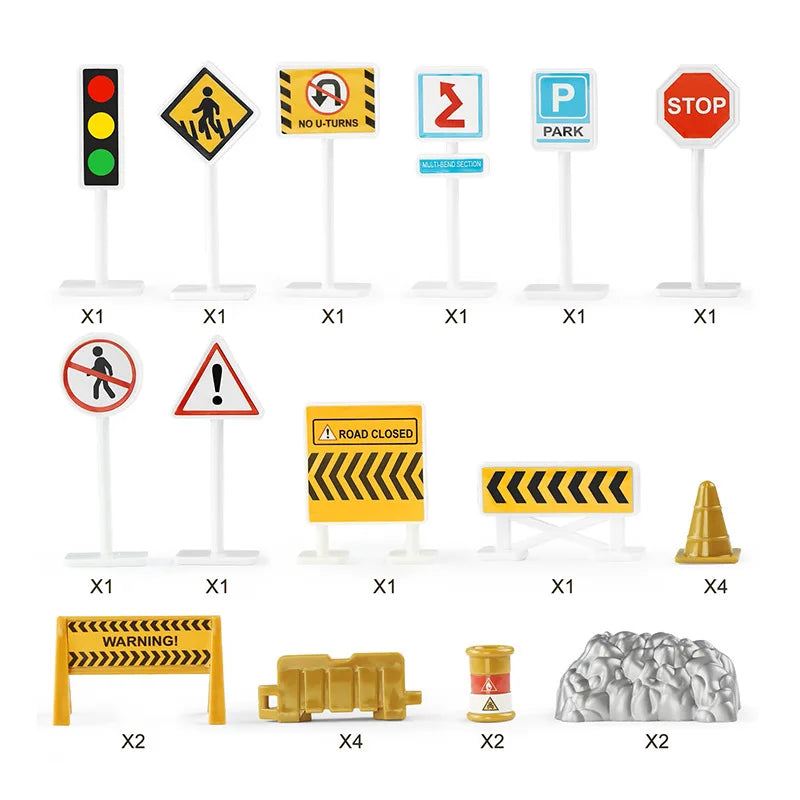 10-in-1 Construction Truck Toy Set – Die-Cast Vehicles for Kids