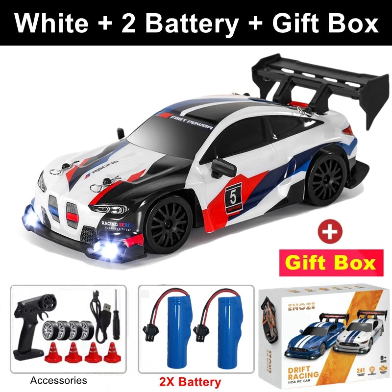4WD RC Drift Car with LED – High Speed Racing RTR