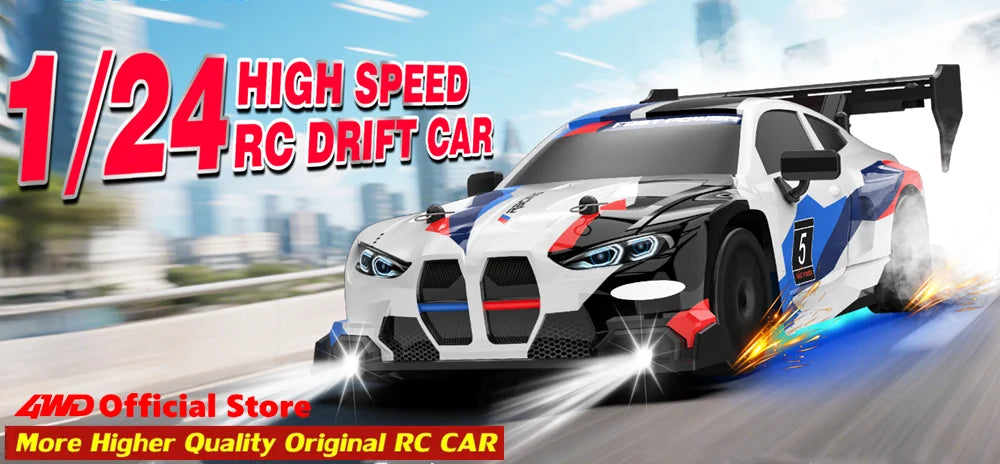 4WD RC Drift Car with LED – High Speed Racing RTR