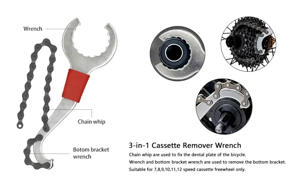 Bicycle Repair Tool Kit – Chain Breaker & Pedal Crank Puller Set