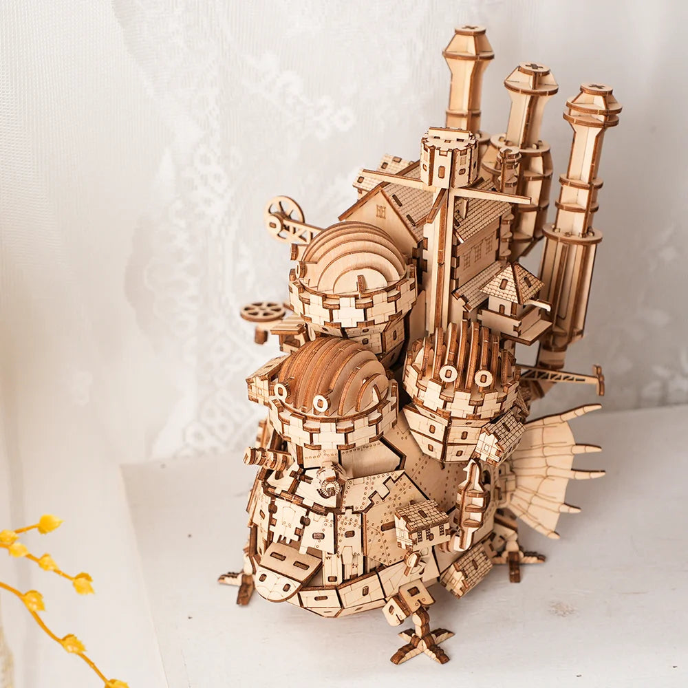 Creative Castle 3D Wooden Puzzle – DIY Model Kit for Kids & Adults