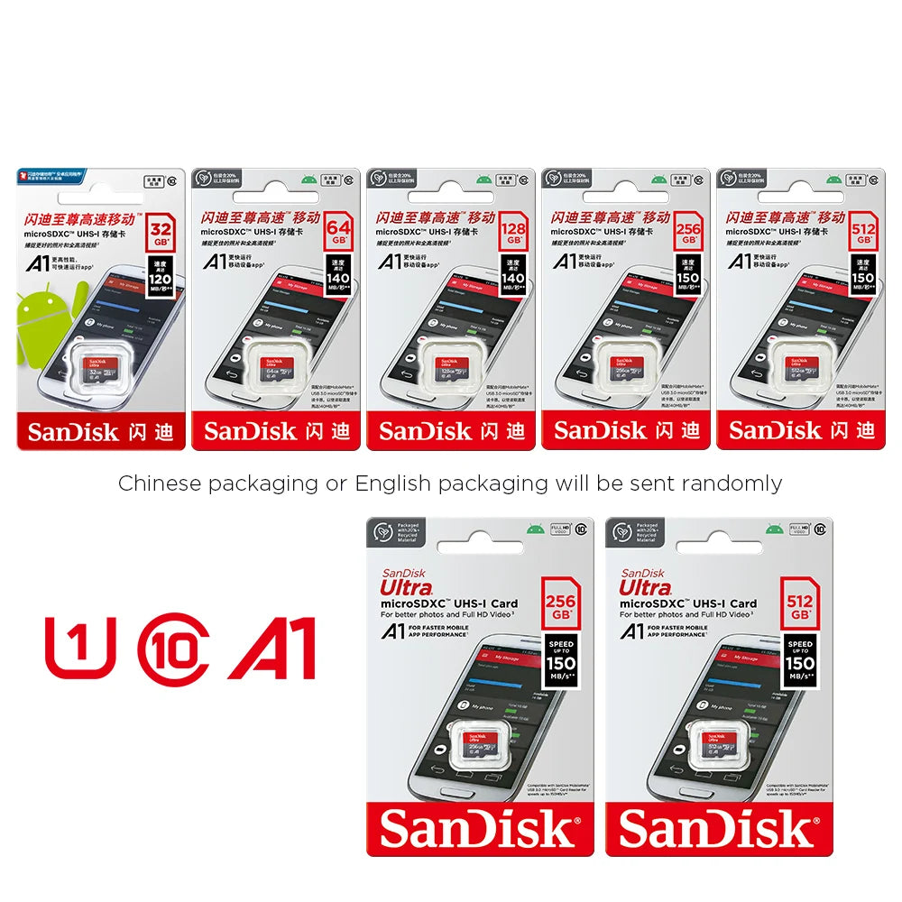 Ultra Micro TF SD Card – 32GB/64GB/128GB/256GB Memory Card