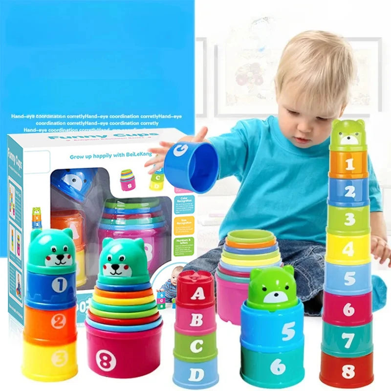 Kid Brain Response Fold Cup – Hand Speed Stacking Game Toy