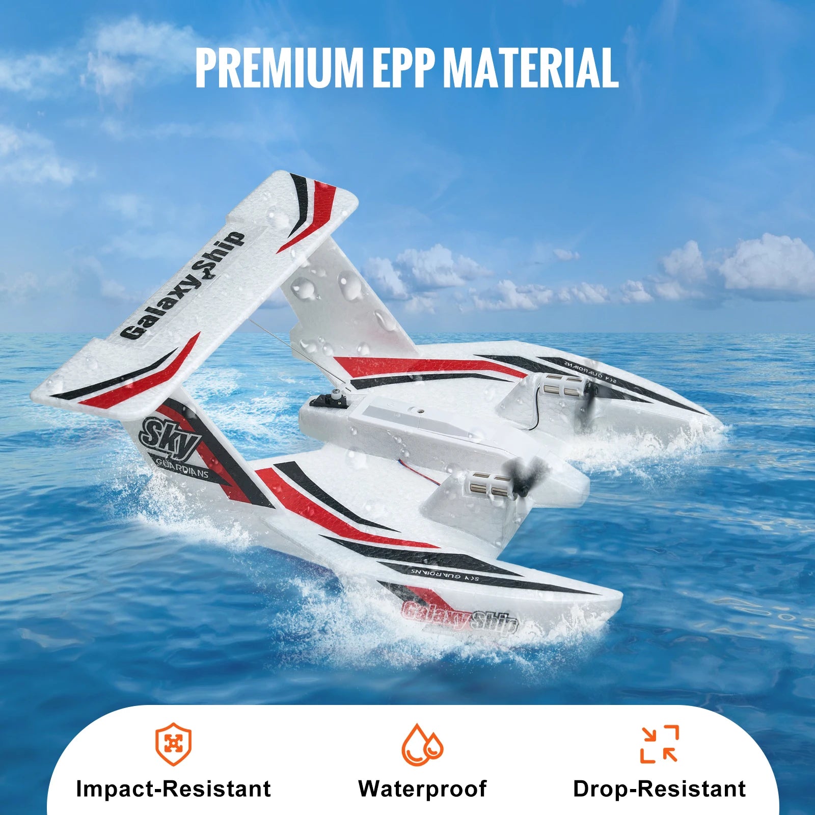 SucceBuy EPP Foam RC Plane 2.4G 3CH Glider – Sea & Land Flying