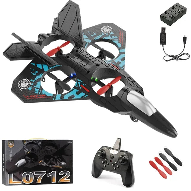 L0712 RC Plane 2.4G EPP Foam Fighter Glider with Lights