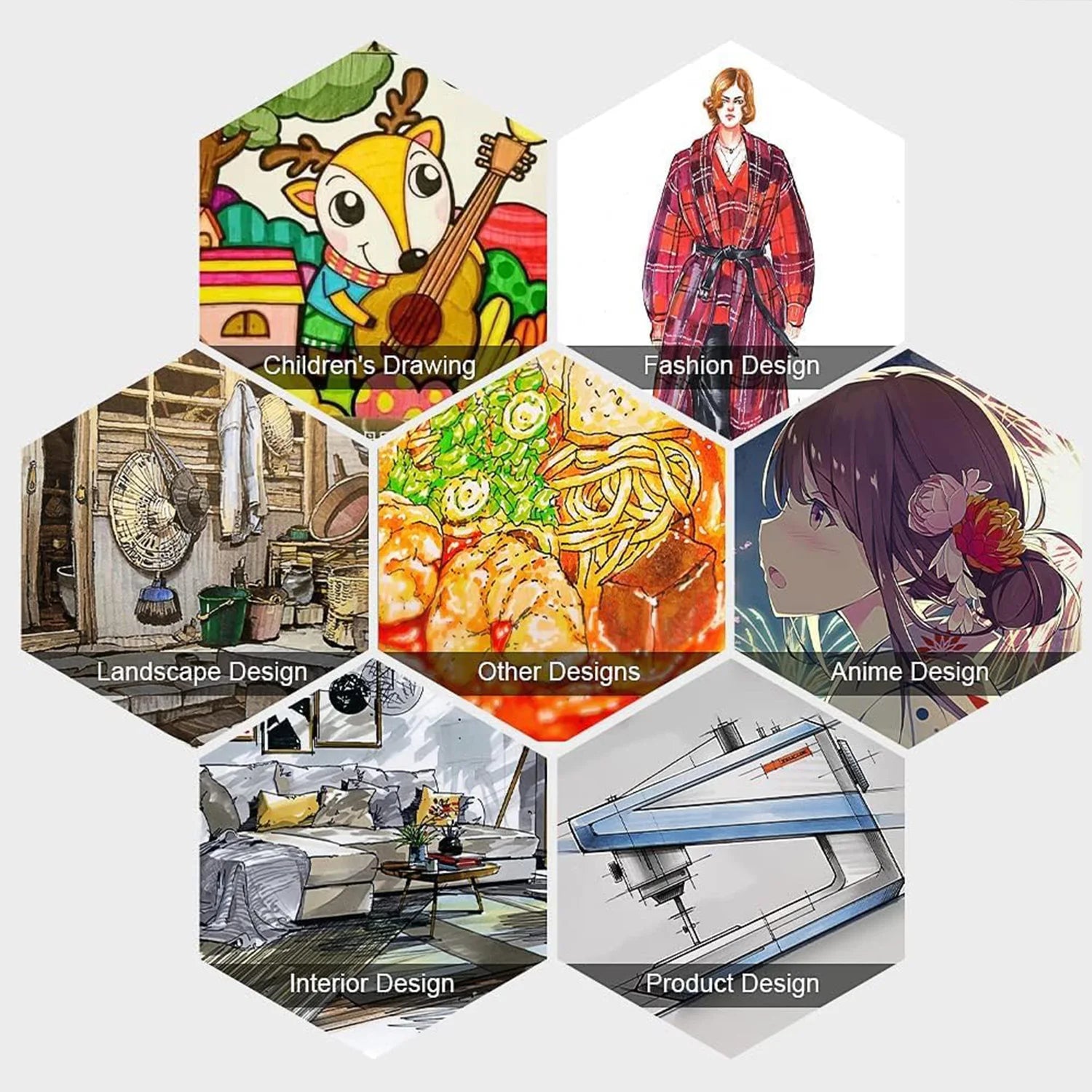 Double Tip Permanent Art Marker Pens – 24–168 Colors