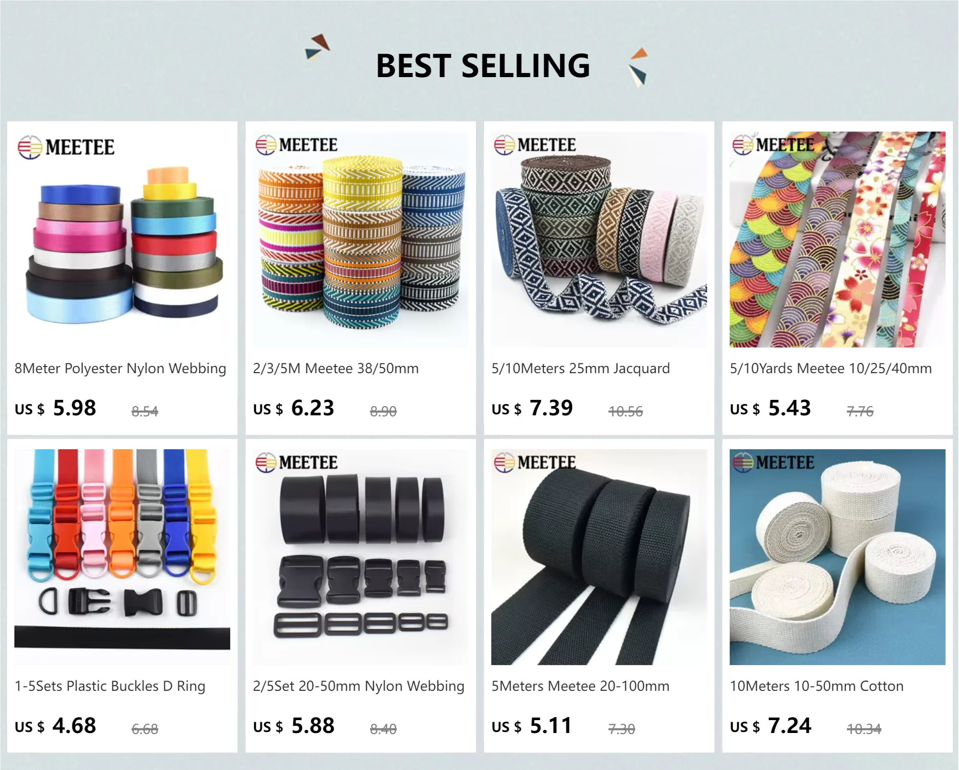 2–10M Sequin Ribbon Lace Trim – DIY Sewing & Wedding Decor