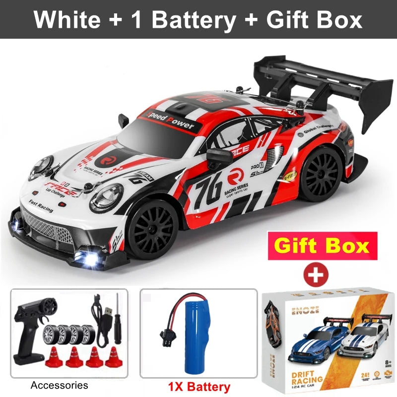 4WD RC Drift Car with LED – High Speed Racing RTR