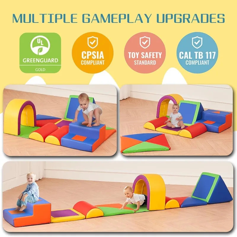11-Piece Toddler Climbing Toys – Soft Foam Indoor Play Set