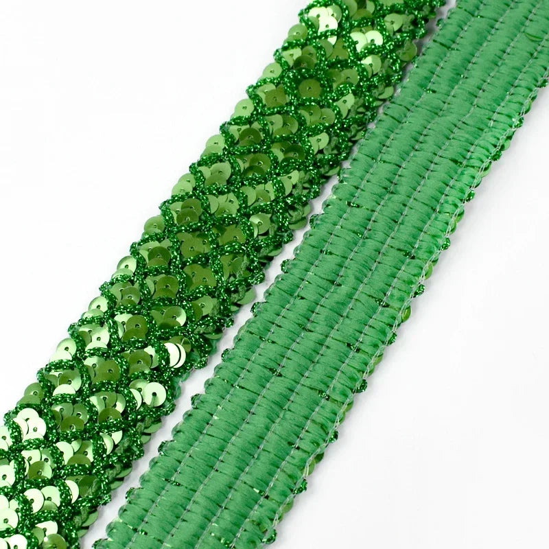 2–10M Sequin Ribbon Lace Trim – DIY Sewing & Wedding Decor